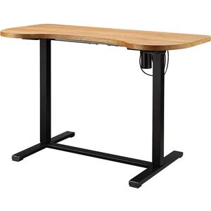 PC715 - San Francisco Height Adjustable Desk Oak/Black by Jual Furnishings