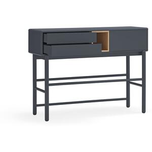 Corvo One Door Two Drawer Console Table - Grey Anthracite and Light Oak Finish