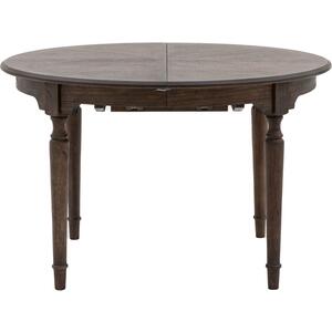 Madison Dark Wood Antiqued Extending Round Dining Table