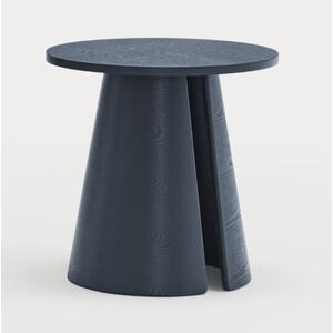 Cep Round Lamp Table - Navy Blue Finish