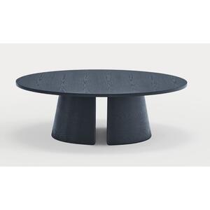 Cep Round Coffee Table - Navy Blue Finish