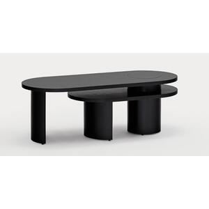 Nori Nesting Coffee Table - Black Wood Finish by Andrew Piggott Contemporary Furniture