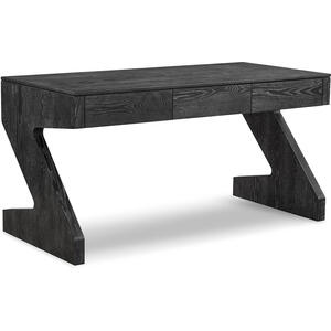 Zeta Ebony Cerused Ash Wood Desk