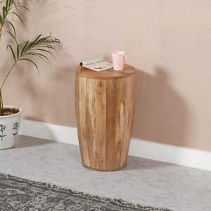 
Surrey Solid Wood Drum Side Table  by Indian Hub