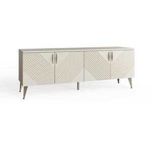 Frank Olsen AVA LED 4 Door TV Cabinet - Antique White by Frank Olsen Furniture