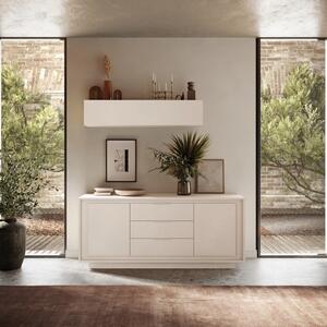 Luna Two Doors / Three Central Drawers Sideboard - Cashmere Finish by Andrew Piggott Contemporary Furniture