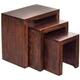 
Toko Dark Mango Nest of 3 Tables  by Indian Hub