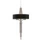 Langan Chandelier Large With Black Shade E14 40W 8 by The Arba Furniture Company