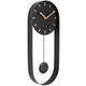 Karlsson Pendulum Charm Wall Clock - Black by Red Candy