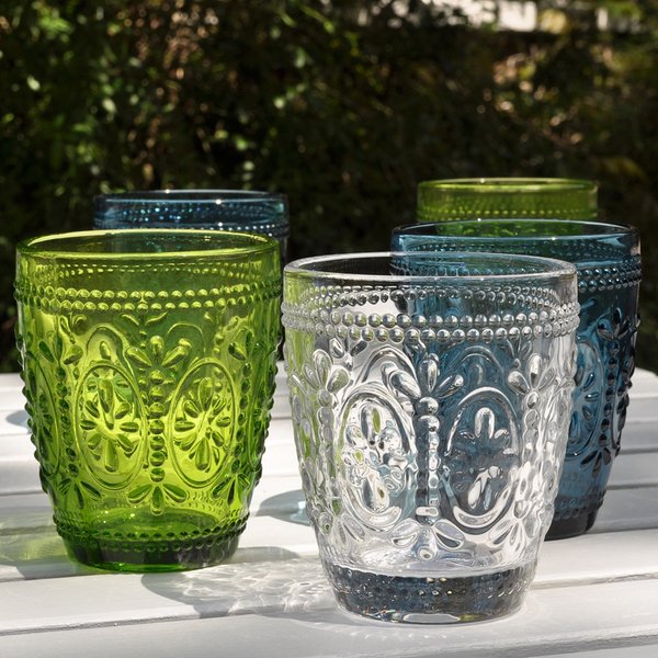 glass tumblers and hiball