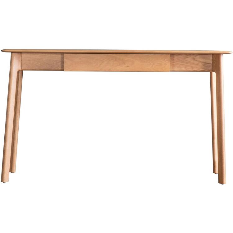 Prado Scandi Solid Wood One Drawer Desk in Oak or Walnut Finish ...