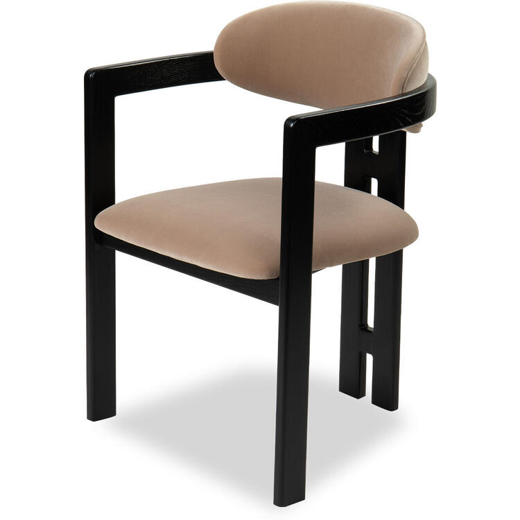 Neo Art Deco Black Dining Chair - Velvet or Boucle | Dining chairs