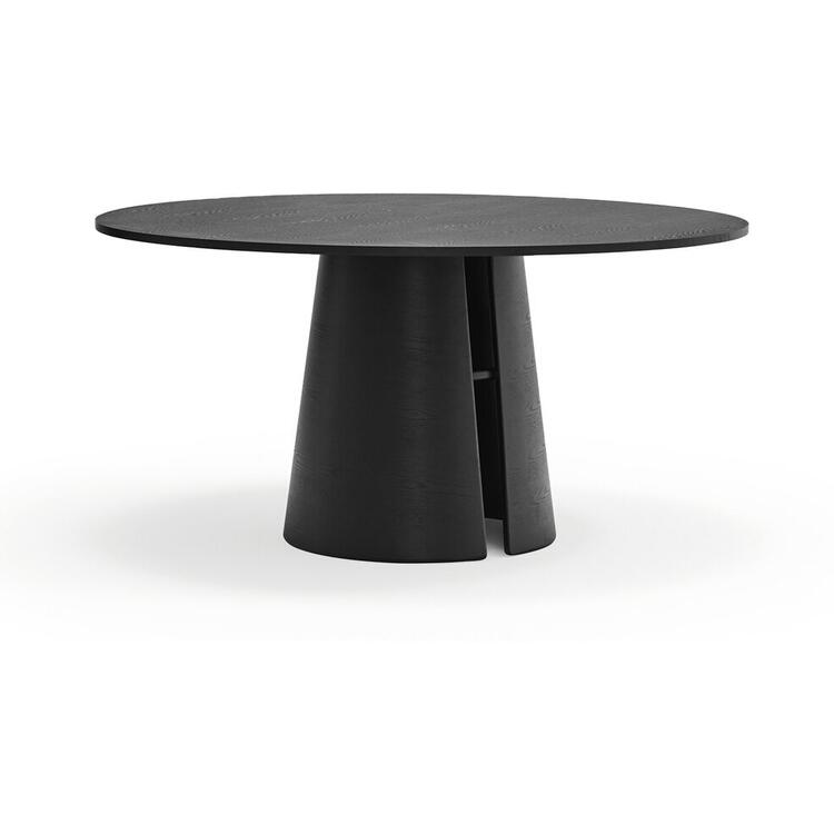 Cep Round Dining Table 157cm - Black Wood Finish | Dining tables