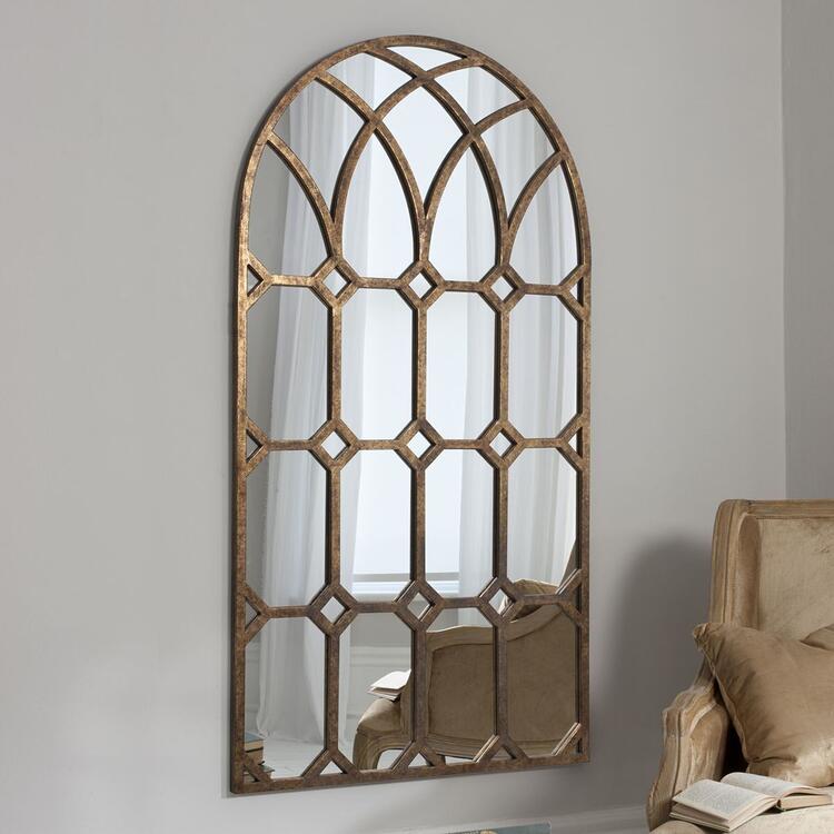 Arabella Bronze Arched Wall Mirror 80cm x 150cm | Mirrors