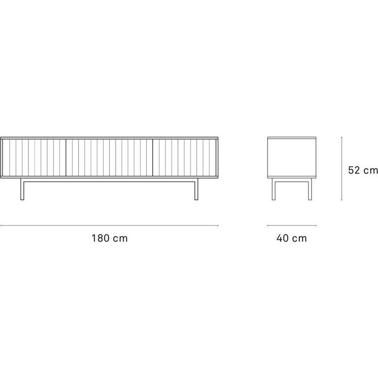 Sierra Three Door TV Unit - Matt White Finish | TV & media units