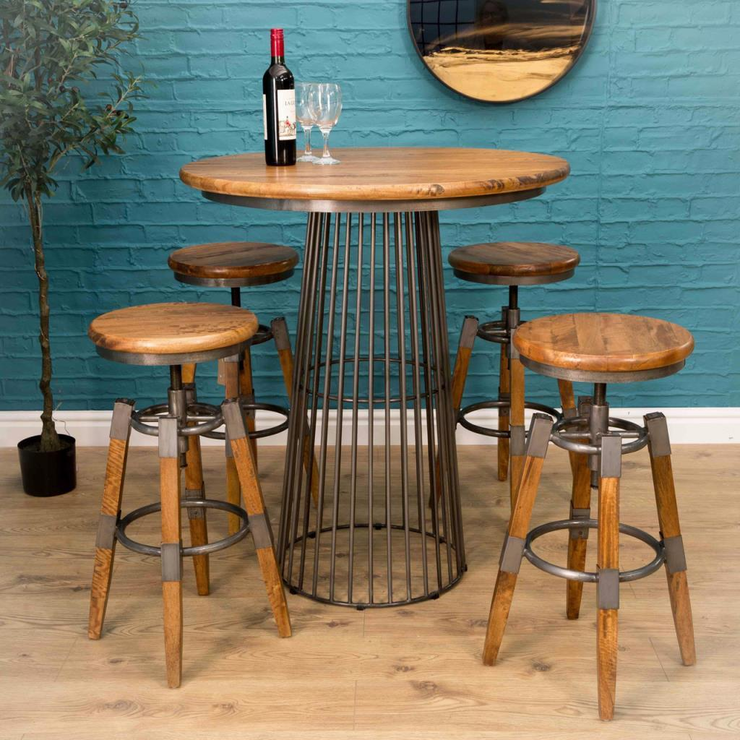 Birdcage Bar Table Vintage Style, Outdoor High Bar Table And Stools Uk