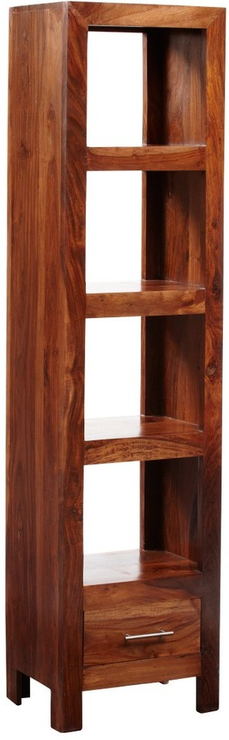 Cube Indian Wood Bookcase Slim Jim Bookcases And Shelves