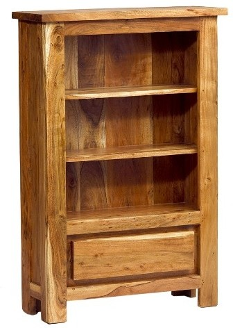 Acacia Solid Wood Bookcase Small Bookcases And Shelves