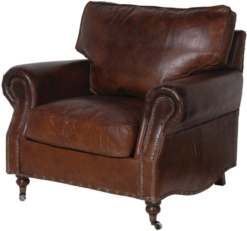 Crumple Brown Leather Armchair Chairs, Distressed Leather Armchairs Uk