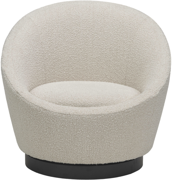 Tub Chairs Ekte Swivel Occasional Tub Chair in Boucle Sand | Chairs