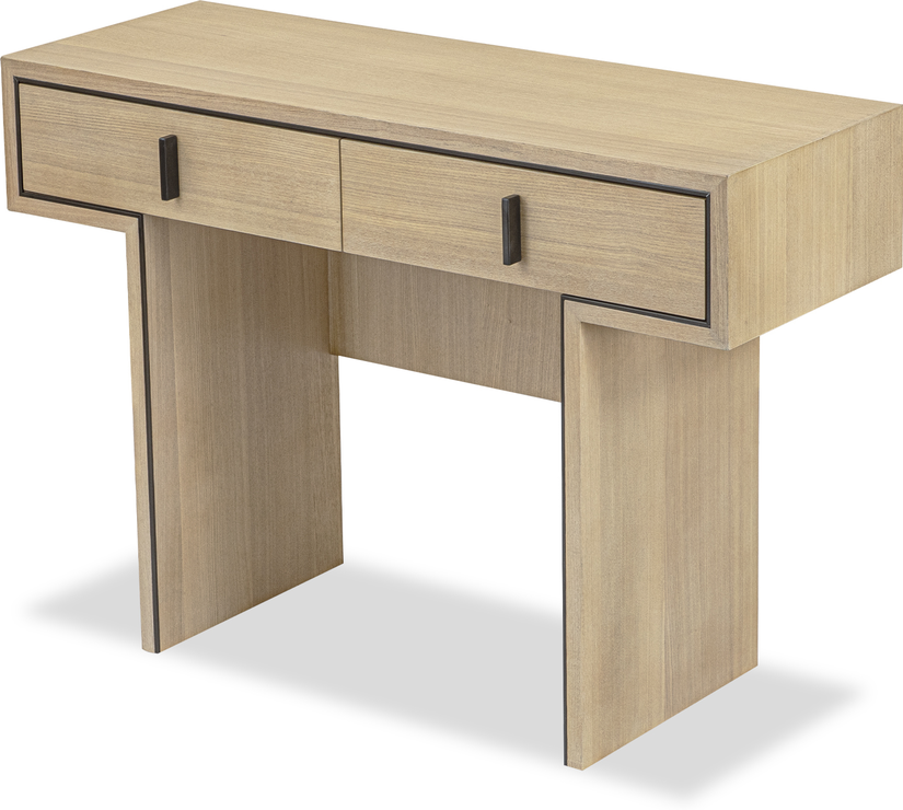 Ash wood on sale console table