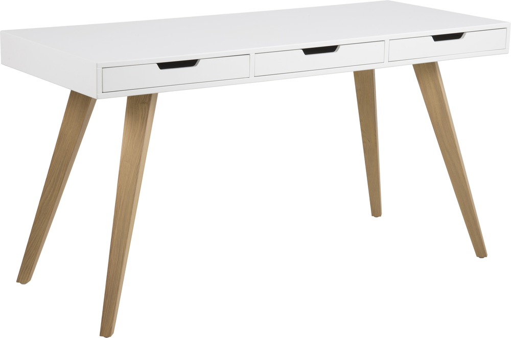 Retro deals white desk