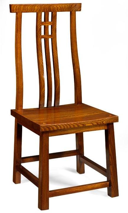 Chinese Rustic Wooden Dining Chair, Solid Oak Dining Chairs Amish Uk