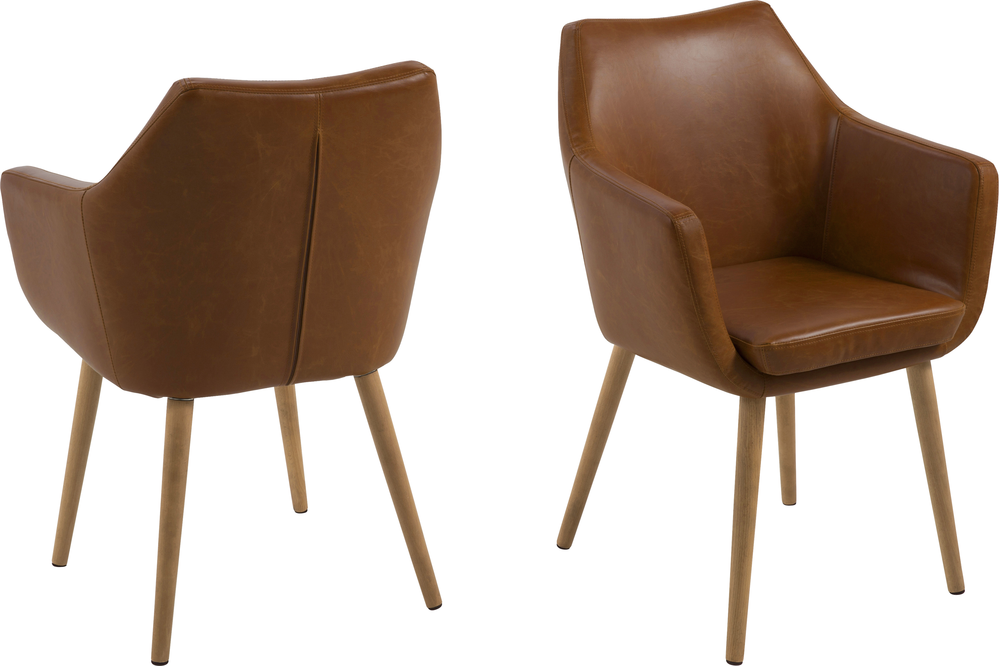Nori Carver Chair Dining Chairs, Leather Upholstered Dining Chairs Uk