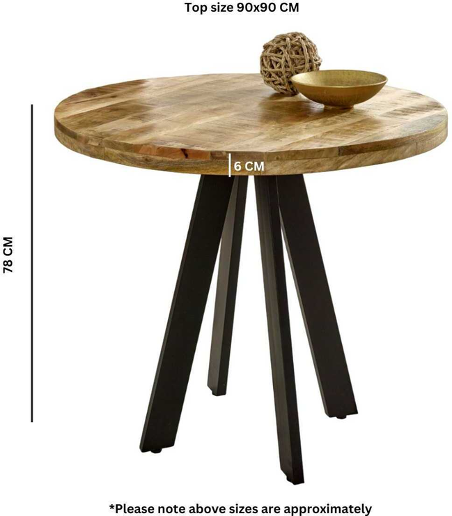 78 round deals dining table