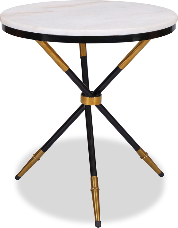 Eton Small Round Side Table Marble Top, Small Round Side Table