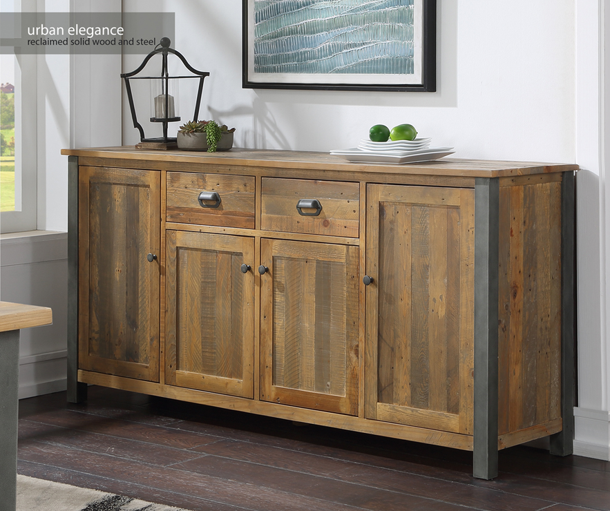 Reclaimed wood deals sideboard