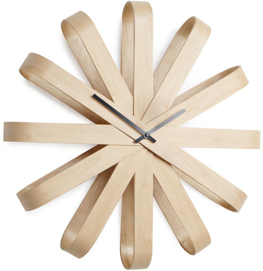 Umbra Ribbon Wood Wall Clock Clocks, Wooden Wall Clocks Uk