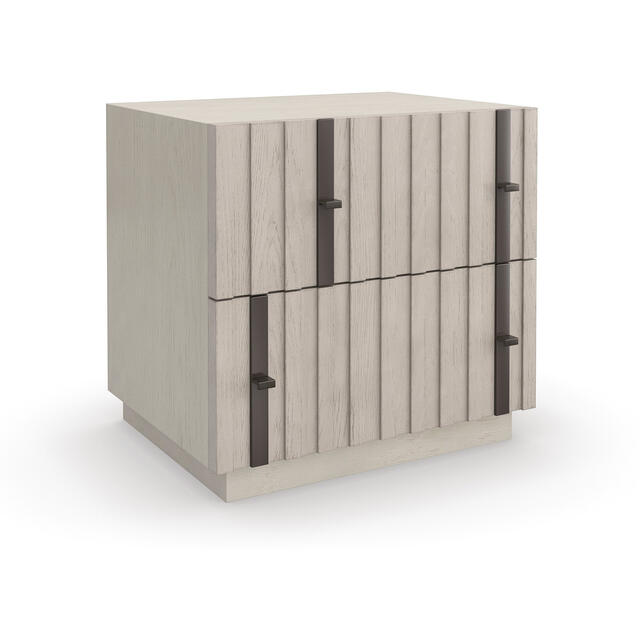 Clancy 2 Drawer Architectural Bedside Table by Kelly Hoppen 