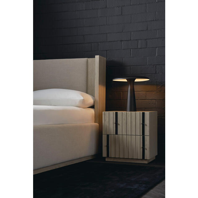 Clancy 2 Drawer Architectural Bedside Table by Kelly Hoppen  image 2