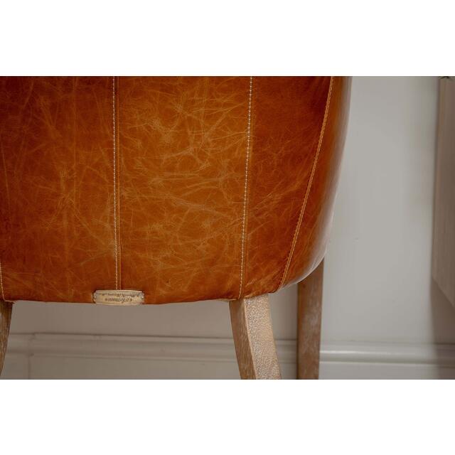 Havana Brown Leather Chair image 7