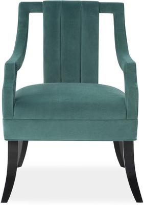 Wallace Velvet Mid-Century Chair in Brown, Purple or Green image 8