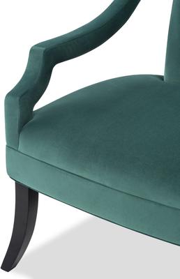 Wallace Velvet Mid-Century Chair in Brown, Purple or Green image 12