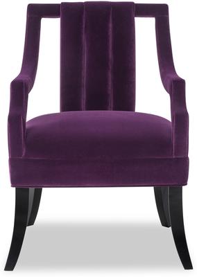 Wallace Velvet Mid-Century Chair in Brown, Purple or Green image 14