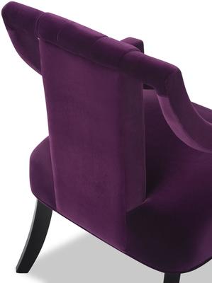 Wallace Velvet Mid-Century Chair in Brown, Purple or Green image 16
