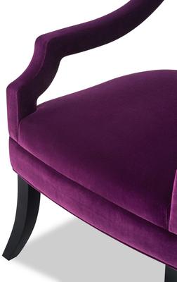 Wallace Velvet Mid-Century Chair in Brown, Purple or Green image 17