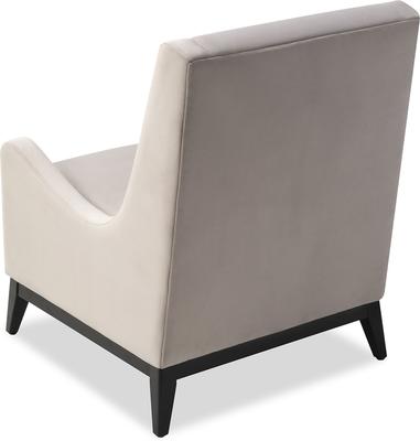 Lima Occasional Velvet Chair in Grey or Natural image 13