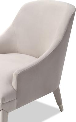 Sylvia Occasional Velvet Chair in Dark Grey or Limestone image 9