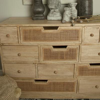 Natural Eclectic Twelve Drawer Chest Mango Wood image 4