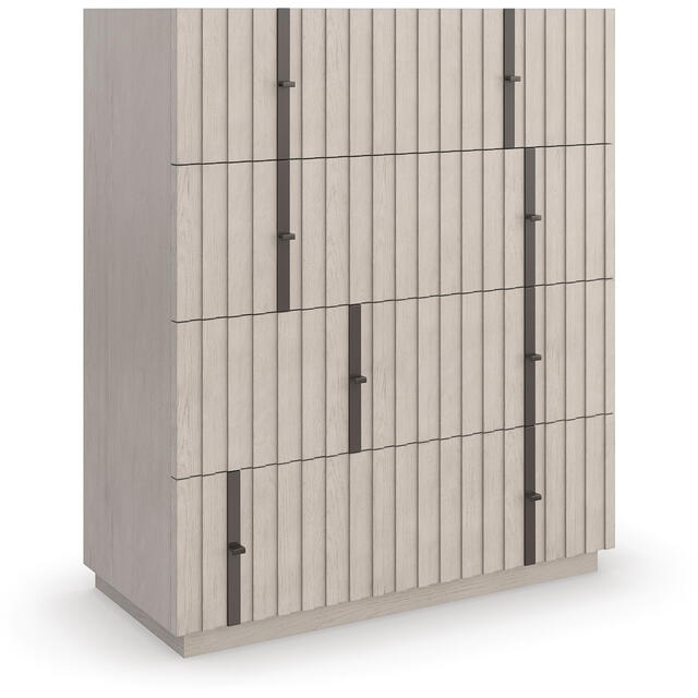 Clancy Large Achitectural Wooden 4 Drawer Chest by Kelly Hoppen 
