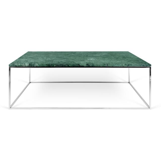 Gleam Rectangular Coffee Table Black Marble or Wood Top image 5