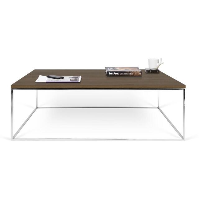 Gleam Rectangular Coffee Table Black Marble or Wood Top image 19