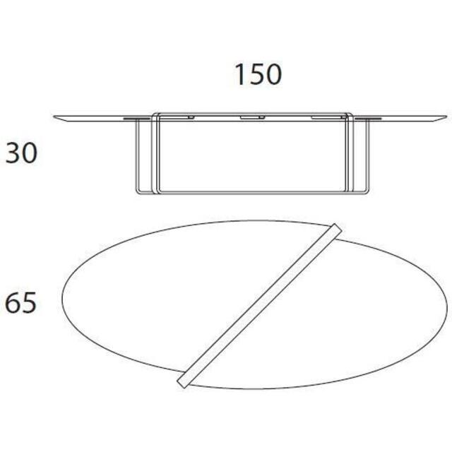 Smart oval coffee table image 3
