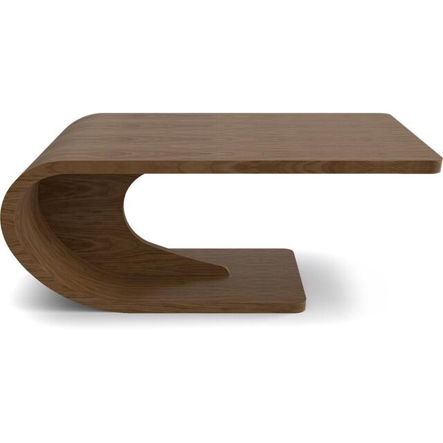 Tom Schneider Crest Curved Wooden Coffee Table