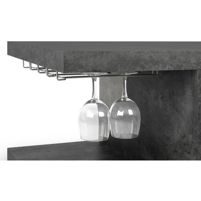 Detroit Black and Grey Bar Coffee Table (sale) image 5