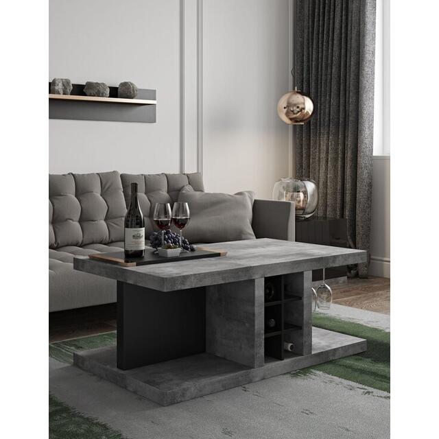 Detroit Black and Grey Bar Coffee Table (sale) image 6